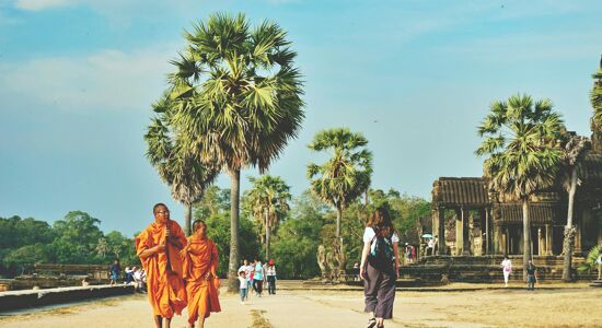 Angkor Thom Buddhist monks